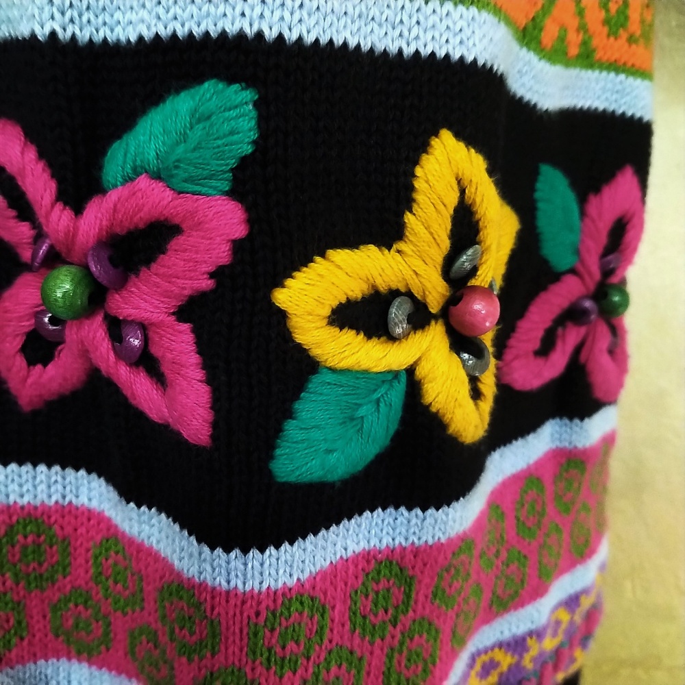 Gorgeous Vintage Lizwear Cardigan EUC M/L - Picture 3 of 6